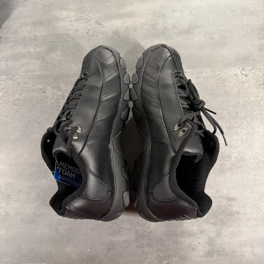 K-Swiss ST329 CMF Sneakers Mens 11.5 Black Leather Memory Foam 03426-008-M